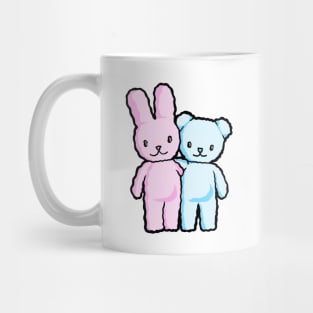 Rabbit and Bear Mug